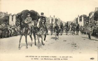 1919 Paris, Fetes de la Victoire / Celebration of the Victory, Marshall Joffre and Foch