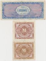 Franciaország / Szövetséges katonai kiadás 1944. 100Fr + Német 3. Birodalom / Szövetséges megszállás...