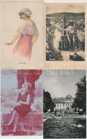 ~300 VEGYES képeslap tétel, városképes és motívumlapok is, a városképes képeslapok között sok Magyar...