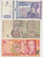 Románia 1943-1999. 10L-100.000L (10xklf) bankjegy T:III
Romania 1943-1999. 10 Lei - 100.000 Lei (10...