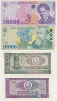 Románia 1943-1999. 10L-100.000L (10xklf) bankjegy T:III
Romania 1943-1999. 10 Lei - 100.000 Lei (10...