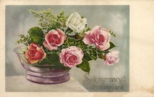 15 db régi üdvözlőlap, néhány litho, vegyes minőség / 15 old greeting cards, some litho, mixed quali...