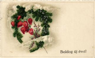 15 db régi üdvözlőlap, néhány litho, vegyes minőség / 15 old greeting cards, some litho, mixed quali...