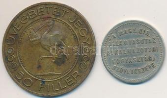 1897. A Magyar Királyi Államvasutak Alkalmazottai Fogyasztási Szövetkezete" 10f értékű bárcája ...