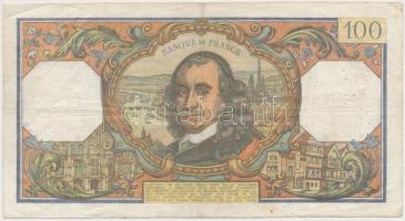 Franciaország 1968. 100Fr T:III,III- tyűlyukak
France 1968. 100 Francs C:F,VG needle holes