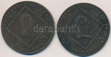 1807S+A 15kr Cu &quot;I. Ferenc&quot; (2x) T:2-,3 ph.