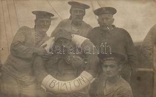 1916 SMS Balaton legénysége / Sailors of SMS Balaton, photo (pinhole)