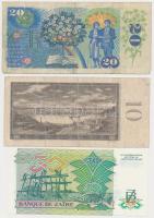 Vegyes: Csehszlovákia 1960. 10K + 1988. 20K + Zaire 1988. 50Z T:III,I
Mixed: Czechoslovakia 1960. 1...