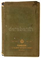 cca 1930 A Fonciére Általános Biztosító Intézet Budapest regiszteres mappája