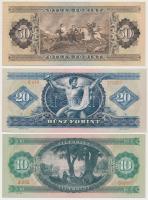 1969. 10Ft + 20Ft + 50Ft gyári papírránccal T:I,I-