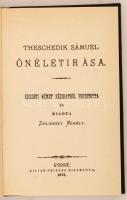 Tessedik Sámuel önéletírása. Reprint. Bp., 1976, Mezőgazdasági. Kiadói nyl-kötésben