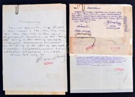 1924 Az aradi Genius folyóirat előfizetői jegyzéke, dokumentumai, Franyó Zoltán (1887-1978)író, fősz...