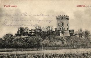 Erdőd, Ardud, Erdődvár; Petfői torony / castle tower (r)