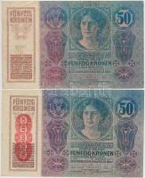 1914. 50K (3x) "DEUTSCHÖSTERREICH", "MAGYARORSZÁG" és román felülbélyegzéssel T:...