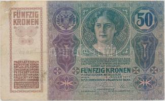 1914. 50K (3x) "DEUTSCHÖSTERREICH", "MAGYARORSZÁG" és román felülbélyegzéssel T:...