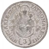 1765K-B 3kr Ag "Mária Terézia" (1,58g) T:2-,3
Unger II.: 1256