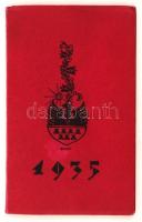 1935 Szegedi kis kalendárium 6. évf., kiad.: Szegedi Fiatalok Művészeti Kollégiuma