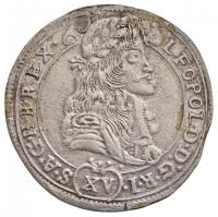 1686KB 15kr Ag &quot;I. Lipót&quot; (6,13g) T:2-,3 lyuktömött,ph. Huszár 1427., Unger II.: 1061.