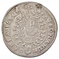 1686KB 15kr Ag "I. Lipót" (6,13g) T:2-,3 lyuktömött,ph.
Huszár 1427., Unger II.: 1061