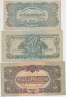 1944. 1P-1000P "A Vöröshadsereg Parancsnoksága" teljes sor! T:II,III,III-