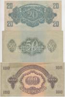 1944. 1P-1000P "A Vöröshadsereg Parancsnoksága" teljes sor! T:II,III,III-