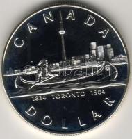 Kanada 1984. "Kenu" 1$ Ag T:PL Eredeti plasztiktokban!