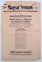 1956 A Magyar Nemzet rendkívüli száma Gerő Ernő felmentéséről