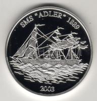 Samoa 2003. "SMS Adler-hajó" 10$ Ag T:PP