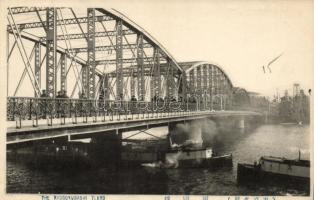 Tokyo, The Ryogoku-bashi bridge, steamships