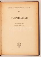 Lovász Kálmán: Nyomdaipar. Műszaki értelmező szótár. Bp., 1961, Terra. 203 p. Kiadói vászonkötésben