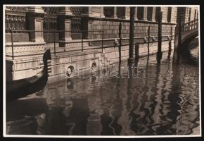 cca 1940 Velence, Olaszország, jelzetlen fotó, 28x40 cm / cca 1940 Venice, Italy, 28x40 cm