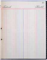 cca 1920 Folyószámlakönyv hitelesítő bélyeggel, de üresen. Szép állapotban