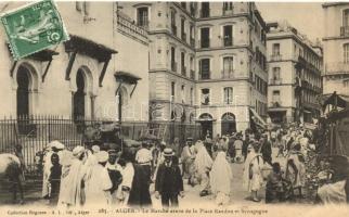 Algiers, Arabian market, Place Randon, synagogue, Judaica (EK)