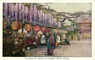 Tokyo, Glycines au temple de Kameido / wisteria at the temple