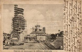 Gyulafehérvár, Alba Iulia; Biserica de incoronare in edificare, Editura los. Drotleff / church construction