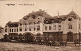 Nagybánya, István király szálló, drogéria; Frankovits A. kiadása / hotel