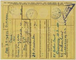 1947 Brit ideiglenes személyi igazolvány