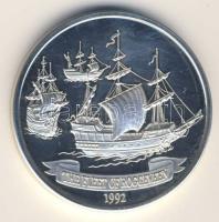 Samoa 1992. "Roggeveen flotta-hajó" 10$ Ag T:PP