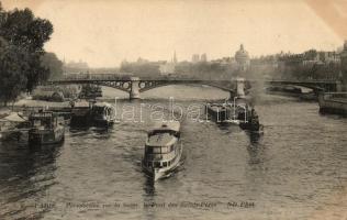 Paris, Seine, Pont des Saints-Peres / river, bridge, steamships