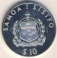 Samoa 1992. "Roggeveen flotta-hajó" 10$ Ag T:PP