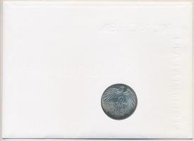 NSZK 1972J 10M Ag "Olimpia-München - Stadion" érme felbélyegzett borítékban, német nyelvű ...