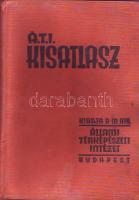 cca 1940 ÁTI kisatlasz sok színes térképpel
