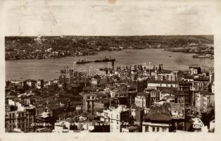 Constantinople, Istanbul; panorama view, ships, photo