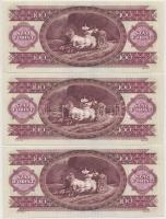 1992. 100Ft (3x) sorszámkövetők T:I