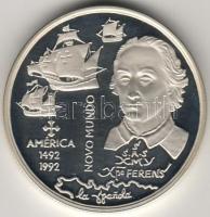 Portugália 1992. "Amerika felfedezése-hajó" 200Esc Ag T:PP