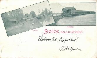 1899 Siófok, kikötő, fürdőház (fa)