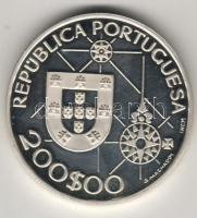Portugália 1992. "Amerika felfedezése-hajó" 200Esc Ag T:PP