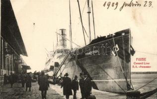 Fiume, Rijeka; port, SS Pannonia (EB)