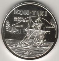 Samoa 1988. "Kon-Tiki, hajó" 10$ Ag T:PP
