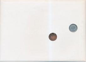 NDK 1980A 1pf + Németország 1991D 1pf érmék felbélyegzett borítékban "Új irányítószámok", ...